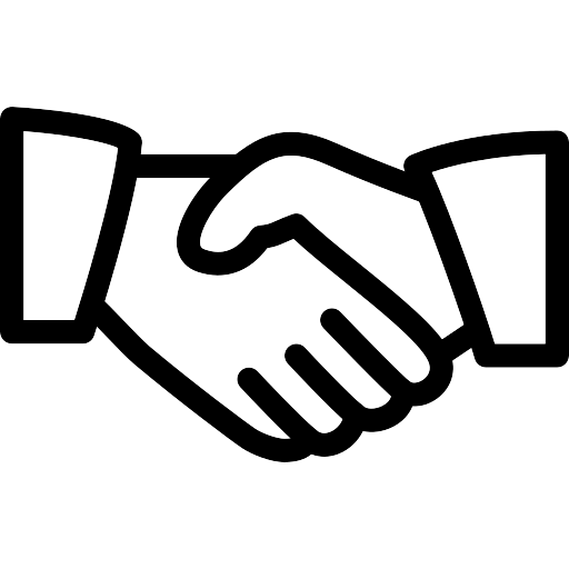 hand shake you'll get full support from our team